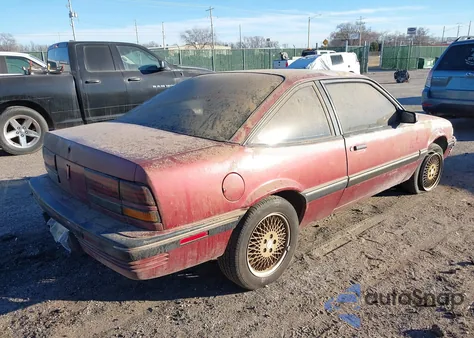 1990 Pontiac Sunbird Le from USA, damaged, VIN 1G2JB14K8L7526053